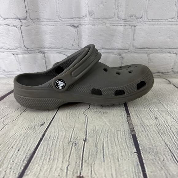 Original Crocs 10001 Unisex Men 4 Women 6 Rubber Slip On Shoes Boat Grey Gray - Picture 7 of 10